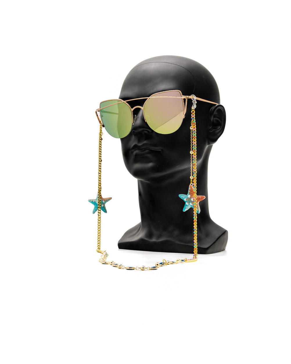 Atlantis Sea-Star Spectacle Symphony Eyewear Elegant Chain with Arabian Moons for Women