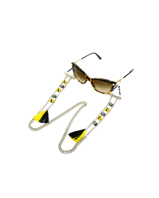 Elegant Bee-autiful Stainless Steel Eyewear Chain for Women