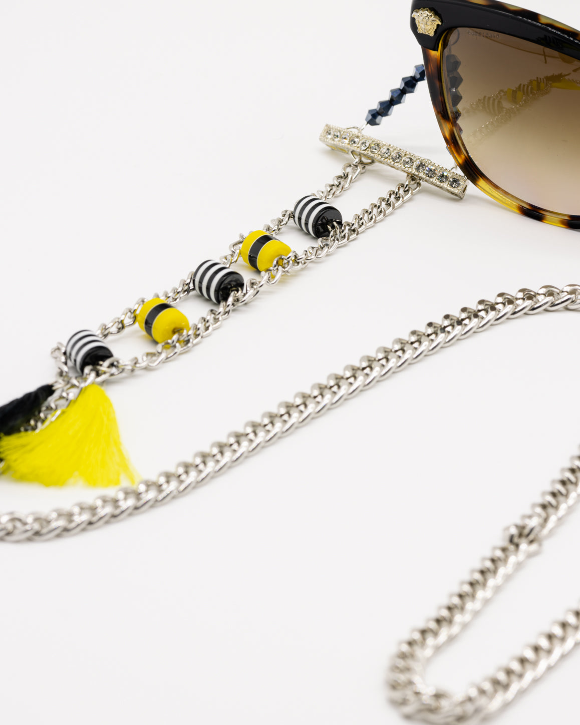 Elegant Bee-autiful Stainless Steel Eyewear Chain for Women