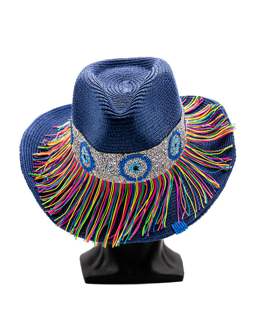 Blue Women's Brim Hat: Style Meets Symbolism