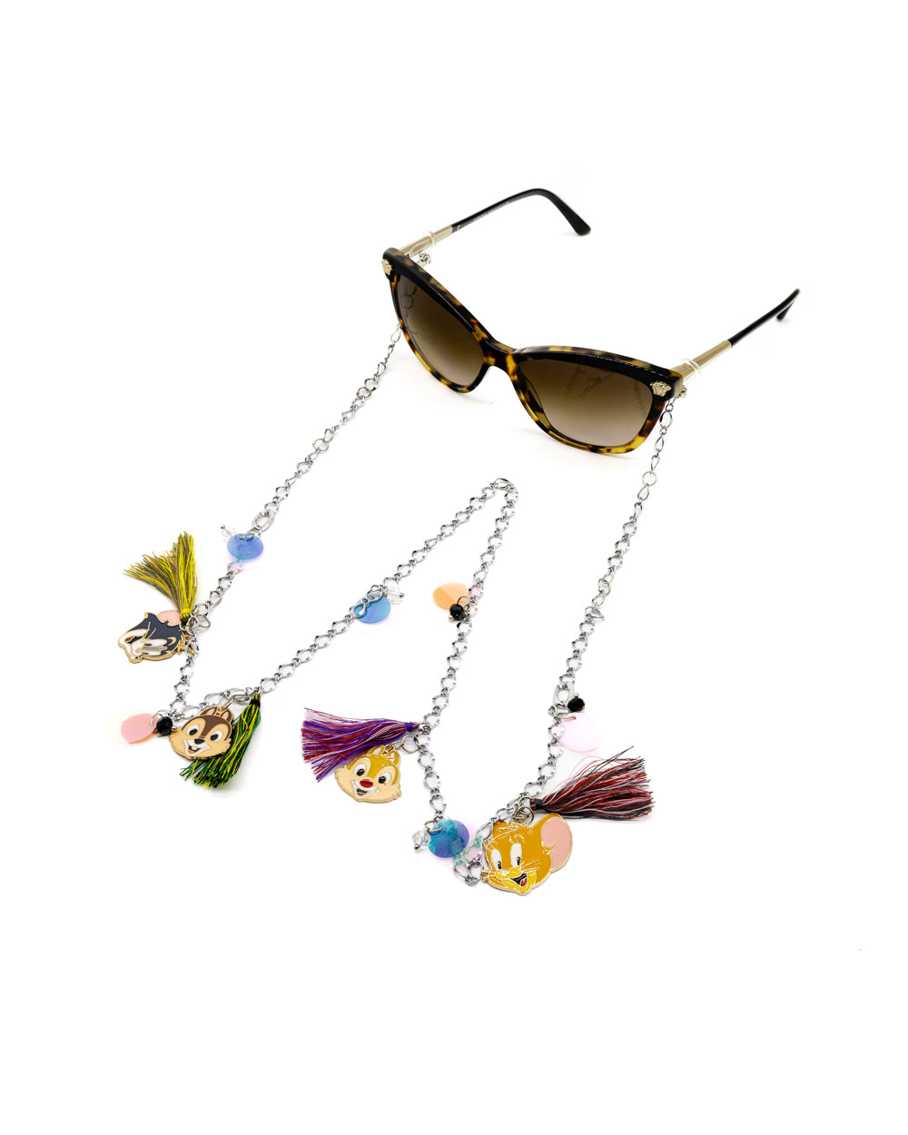 Cartoon Chic Stainless Steel Eyewear Casual Chain for Women