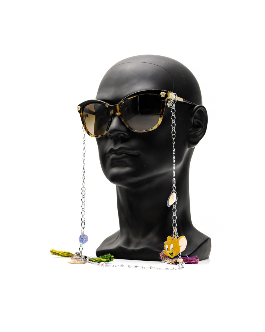 Cartoon Chic Stainless Steel Eyewear Casual Chain for Women