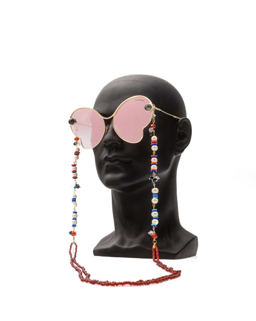 Chic Elegance: Colorful Pearl Spectacle Chain for Trendsetting Women