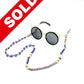 Elegant Luxurious Blue sunglasses Chain for Women