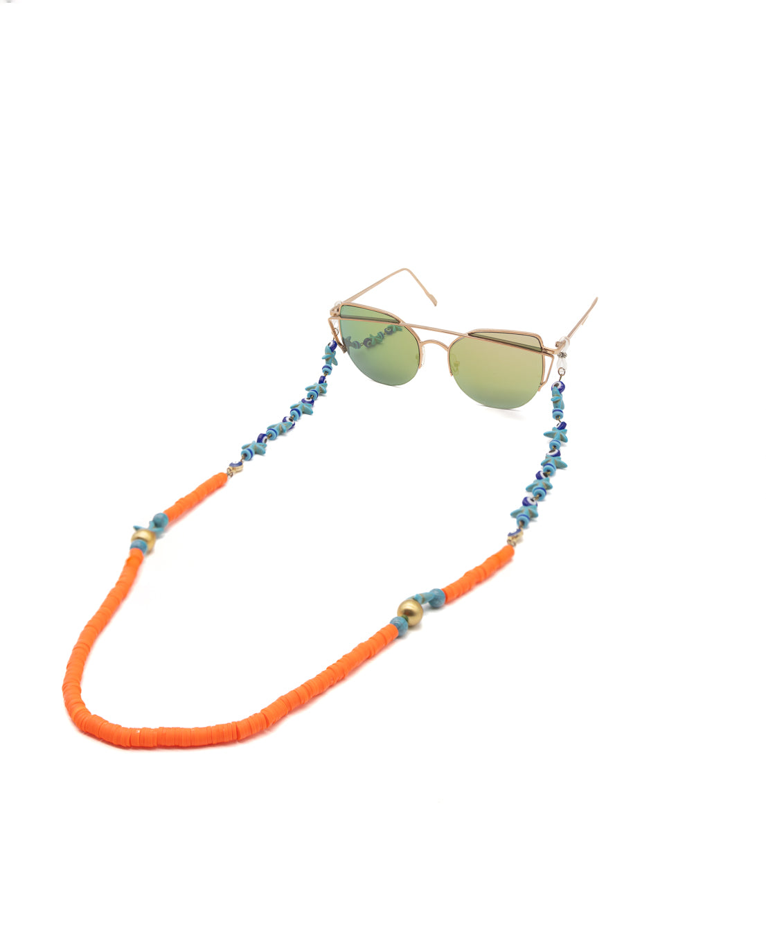 "Mediterranean Handmade Eyewear Chain: Greek Sea Star Accessory