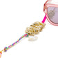 Pink Luxe Eyewear Casual Chain with Gold Coffee Bean Charms for Women