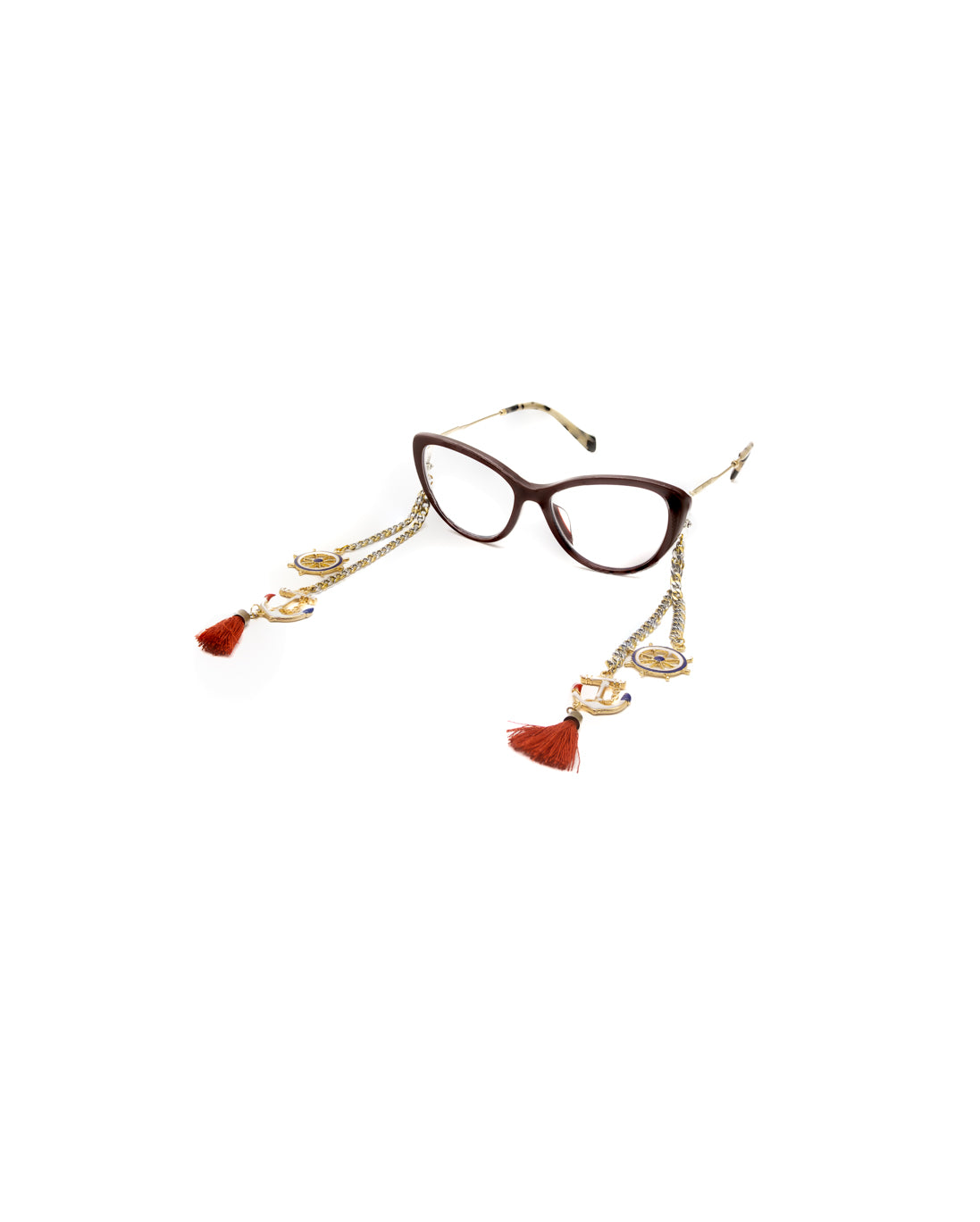 Sailor's Treasure: Elegant Handcrafted Nautical Eyewear Accessory for Women