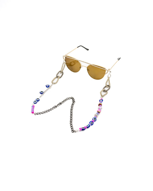 Sorcery Pearls & Evil Eyes Eyewear Elegant Chain for Women