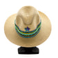 Summer Elegance: 14-inch Beaded Brim Hat