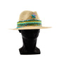 Summer Elegance: 14-inch Beaded Brim Hat