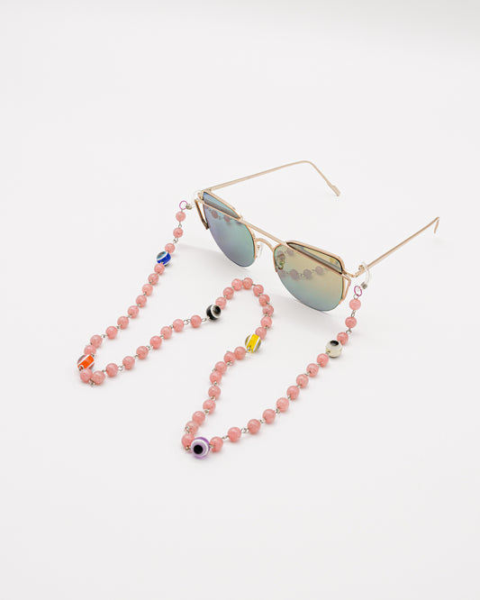 Casual Colorful Eyes Sunglasses Chain for Women
