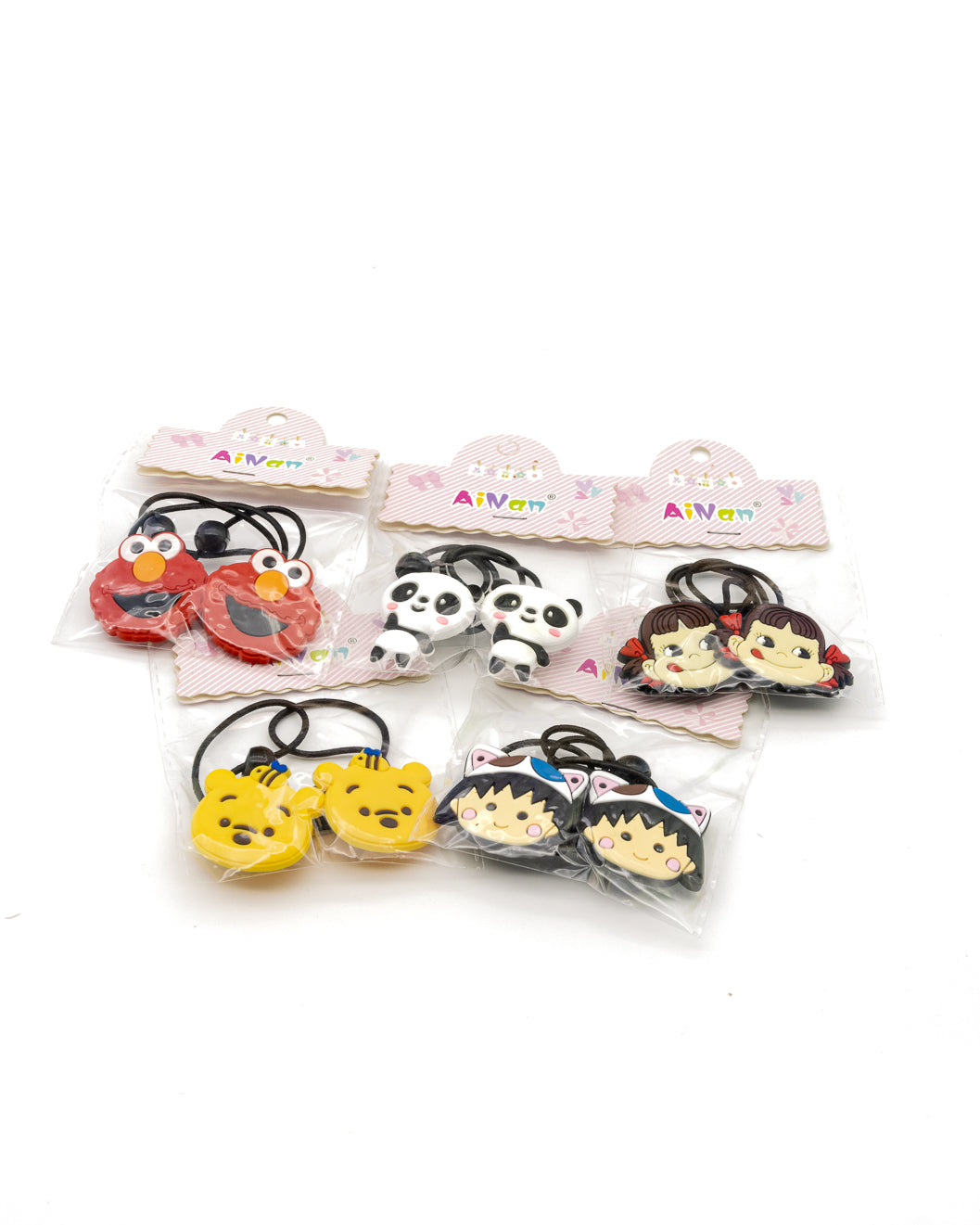 Cartoon Cuties Hair Ties