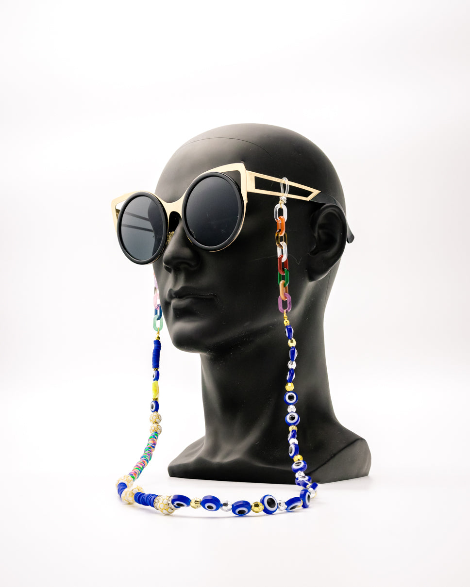 Elegant Luxurious Blue sunglasses Chain for Women