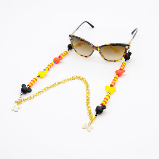 Causal Mickey Sunglasses Stainless Steel Chain for Women
