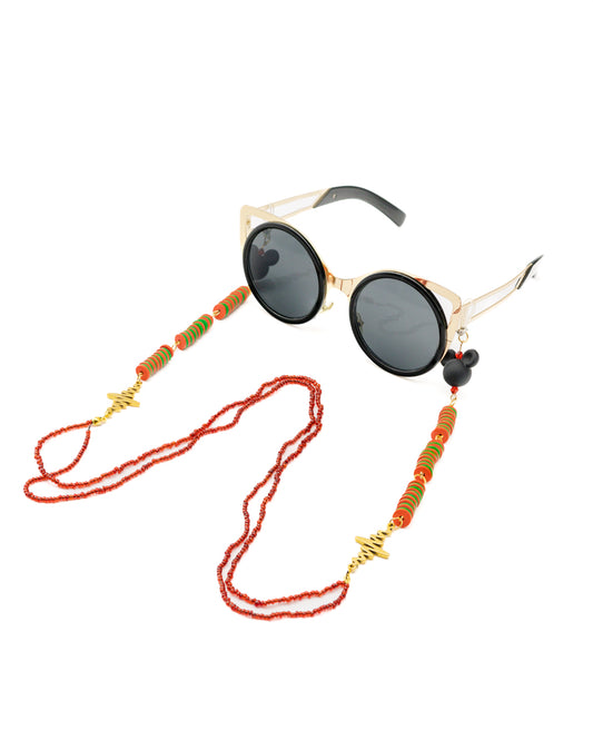 Casual Orange Mickey Sunglasses Chain for Women