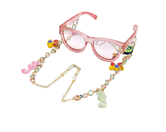 Casual Stainless steel Sea Creatures Sunglasses chain for Women