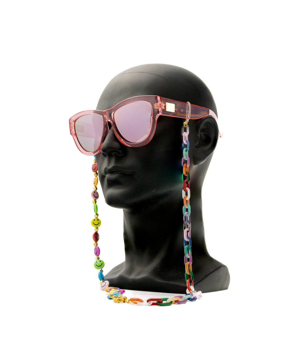 Casual Smiley Faces Sunglasses Chain for Women