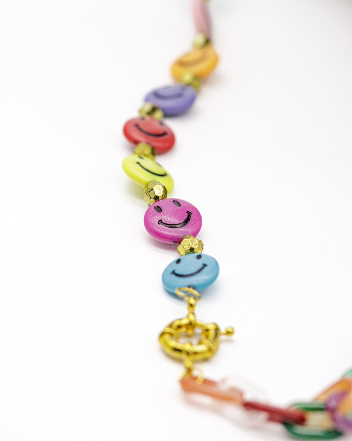 Casual Smiley Faces Sunglasses Chain for Women